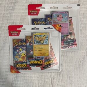 Pokemon Shining Sparks Card Set with Zapdos and Cleffa